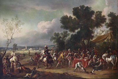Soldiers in a Landscape by Unbekannt Unbekannt